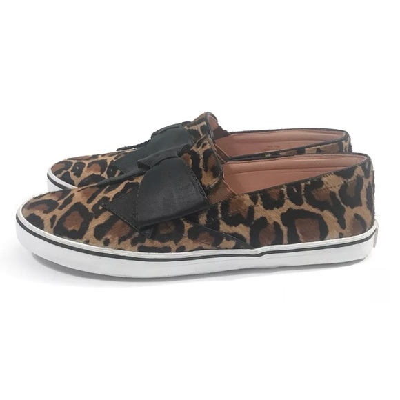 Kate Spade Slip On shoe leopard print bow NEW 8.5 - Picture 4 of 8